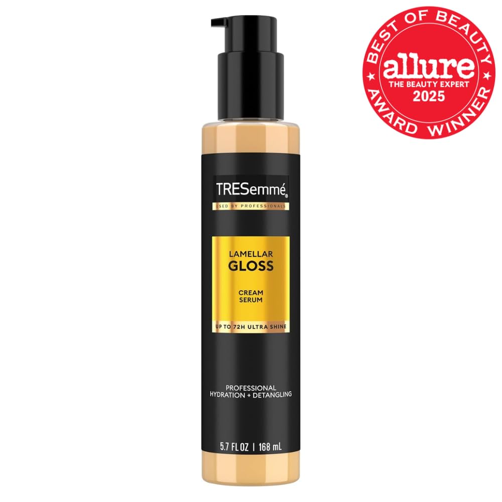 TRESemmé Hydrating Detangling Cream Serum - Ultra Shine Lamellar Gloss 5.7 Fl Oz | 72-Hour Hydration