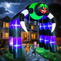 10FT Giant Halloween Inflatable Spider Arch Outdoor Decor with LED Lights