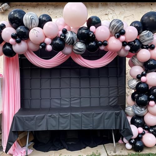 Halloween Balloon Arch Kit Black Pink Ghost Bat Decorations Party Supplies