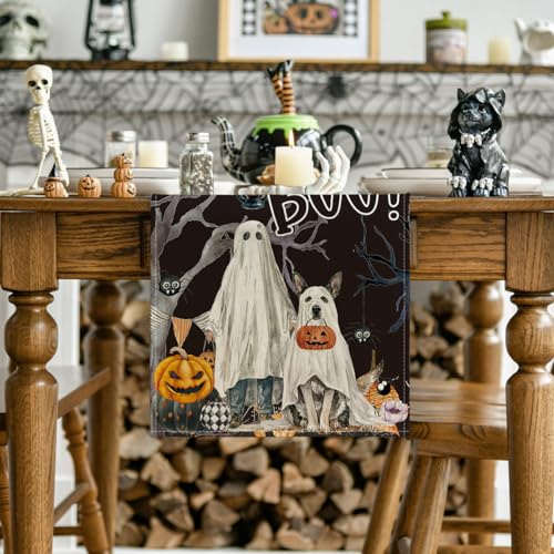 Artoid Mode Halloween 13x72 Inch Table Runner Black Home Party Decor