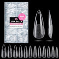 Long Stiletto Gel Nail Tips 504PCS Full Cover Pre-Etched - Professional Salon Quality