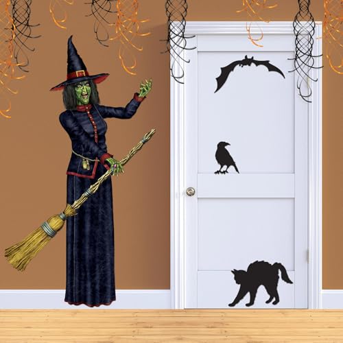 Witch Decorations - 2 Pack Fully Poseable 6'2