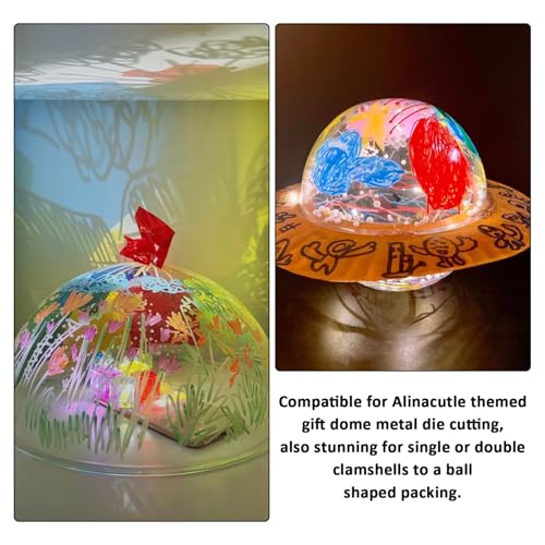80 Pcs Clear Plastic Half Ball Candy Dome Display Holders - 9cm Diameter