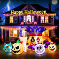 Halloween Inflatable Jack o' Lantern with Cat - 5FT Lighted Yard Decor - D202