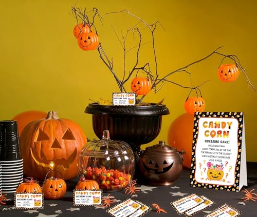 Halloween Guessing Card Game Set for Kids and Adults - 50 Pieces
