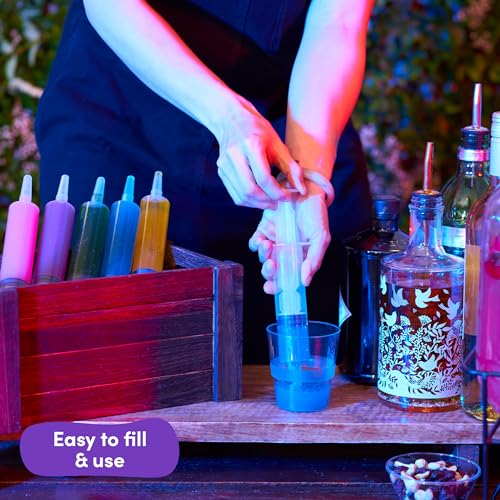 Large Reusable Jello Shot Syringes - 2oz Party Syringe Set, BPA Free
