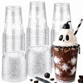 Halloween Ghost Plastic Cups with Lids - 12 oz, 50 Pack