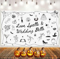 Love Spells & Wedding Bells Backdrop Tapestry for Wedding & Party Decor