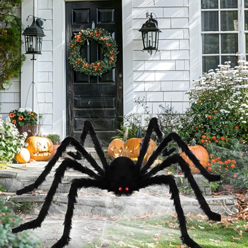 Giant Spider Halloween Decorations Outdoor Indoor Scary Halloween Yard Decor
