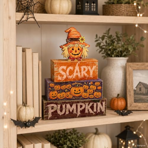 Halloween Scarecrow Decor Indoor for Kitchen & Home - Rustic Farmhouse Style - Variation: Scarecrow