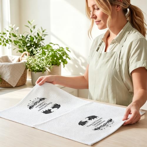 Halloween Hand Towels for Bathroom - Humor Waffle Weave Absorbent Towel Multi 1753