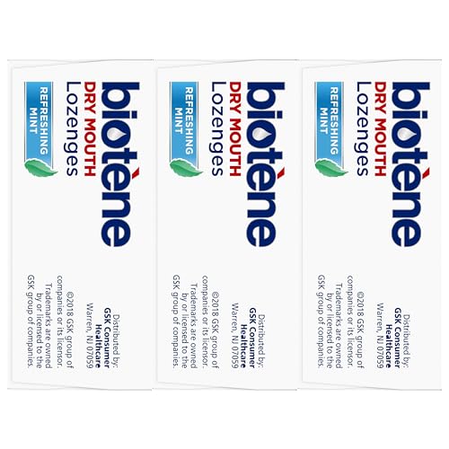 Biotene Dry Mouth Lozenges for Dry Mouth and Fresh Breath, Dry Mouth Relief and Breath Freshener, Refreshing Mint - 27 Count (Pack of 3)