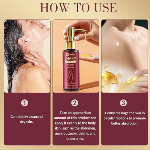 ARIYE Body Firming Oil Glow-Remedy body oil for women,Body Oil After Shower Tightening&Hydrating Treatment for Arms,Legs,Stomach&Body,Natural Firming Oil for Dry Skin,Non-Greasy Body Serum-(4.06 Oz)