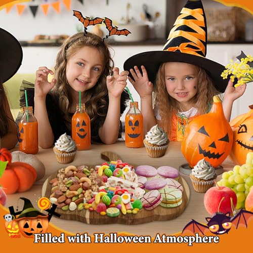 Halloween Pumpkin Wood Cutting Board - Rustic Kitchen Decor & Charcuterie Board