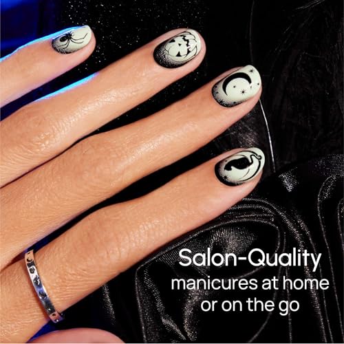 Nail Polish Strips - 16 Double-Ended Halloween Midnight Fright Design