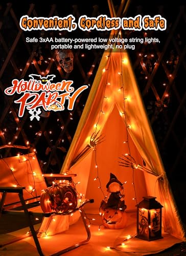 Brightown Orange Battery Operated String Lights with Timer - 1 Pack