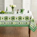 Horaldaily St. Patrick's Day Tablecloth 60x84 Inch Rectangular Green Boho Decor
