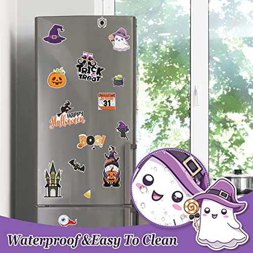 Halloween Refrigerator Magnets 16-Piece Set - Festive Gnome Ghost Pumpkin Decor