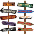 Halloween Party Directional Signs Set - 20PCS Spooky Yard & Wall Decor | Rustic BCUS-Halloween.Signs-Rustic