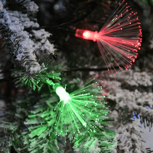 Multicolor Fiber Optic Fairy Lights 33FT Battery Operated with Timer for Christmas Wedding Garden