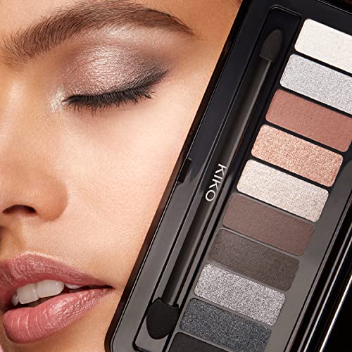 Kiko Milano Soft Nude Eyeshadow Palette - 03 Cool Shades, Silky & Highly Pigmented