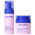Evereden Kids Happy Face Duo (Cool Peach) - Multi-Vitamin Face Wash & Face Cream Set - Clean & Vegan Skin Care for Kids 3+ - Moisturizing, Nourishing, & Protective Skin Care Set