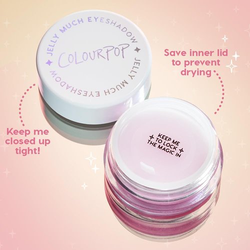 ColourPop Jelly Much Gel Eyeshadow - Intense Glitter Eyeshadow with Water-Based Formula - Boo Kay (0.23 oz)