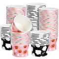 Halloween Ghost Ice Cream Cups 8 oz - Pack of 100 - Elegant Boo Pumpkin Design