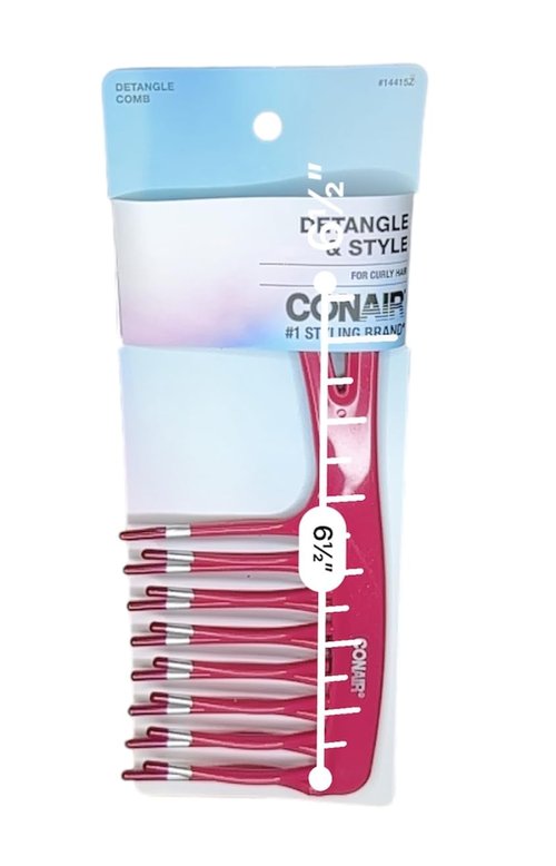 Conair Style & Detangle Comb - Effortless Hair Styling Tool | Pack of 3 Comb Set