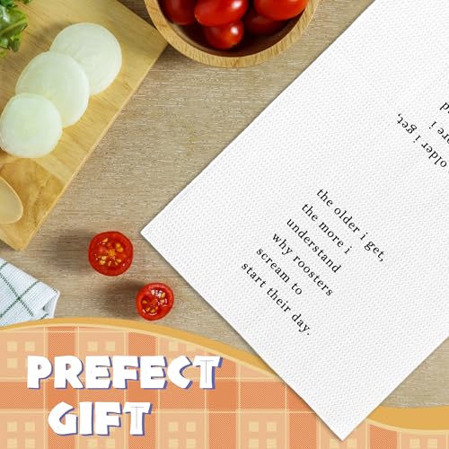 Funny Sarcastic Kitchen Towel with Saying - Hand Tea Towels for Christmas - Variation 7