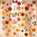 Artificial Flower Garland Set - Fall Wreaths & Garden Wall Decor, 6 Pieces, 35.4 Feet