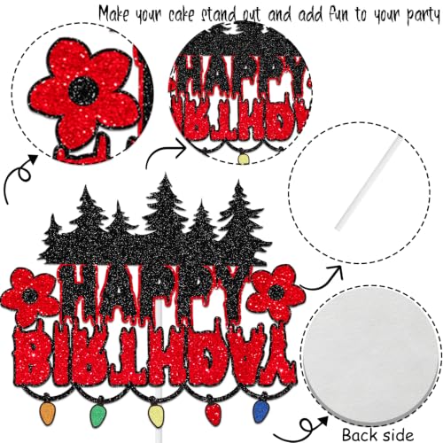 Halloween Birthday Cake Topper Spooky Stranger Cupcake Decoration