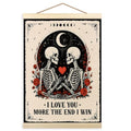 Gothic Skeleton Wall Art Poster Frame 12x16 Inch - Skeleton-1 Variation