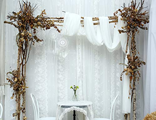 White Chiffon Wedding Table Runner 27x216 Inch - Elegant Bridal & Party Decor