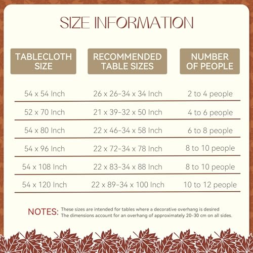 Romanstile Fall Checkered Tablecloth - Brown Plaid 54 x 80 Inch Rectangle