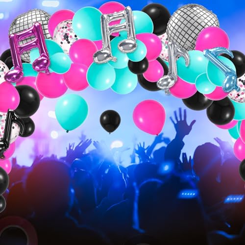 Music Balloon Arch Kit 140 Pcs for Party Decorations Birthday Celebration