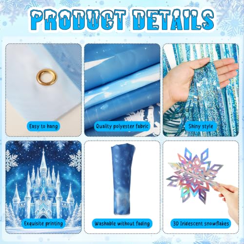 Halloween Trunk or Treat Car Decorations Kit Ice Snow Castle Theme