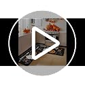 Halloween Pumpkin Skull Ghost Black Cat Doormat Set - Non Slip Absorbent Kitchen Rugs, 17x30 & 17x47 Inches, Black-D Variation