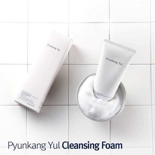 PYUNKANG YUL Cleansing Foam - Gentle Korean Facial Wash for All Skin Types - Moisturizing Coconut Extract - 5.1 Fl. Oz