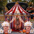 Halloween Circus Car Decorations Kit - Red White Trunk or Treat Scene