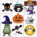 180 Pcs Halloween Temporary Tattoos Stickers Set with 60 Designs