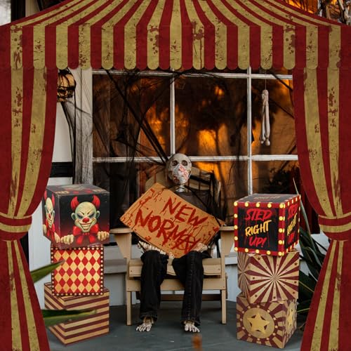 Halloween Circus Clown Carnival Gift Boxes & Decorations Set