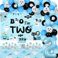 Halloween Birthday Balloon Arch Kit for 2-Year-Old Boy Party Decorations