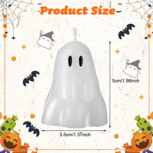 Halloween Ghost Candles Bulk Pack - Cute Spooky Soy Wax Candles for Party Decor