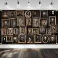 Halloween Portrait Banner - Black, 70.8x43.3 Inch, Durable Polyester