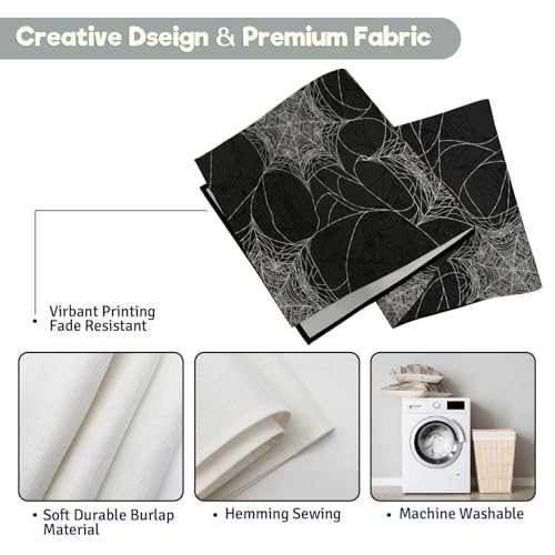 Procida Halloween Spider Web Table Runner 13x72 Inch - Fall Decor
