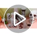Halloween Ghost Disposable Paper Cups 8oz - 120 Pack, Ghost Pattern