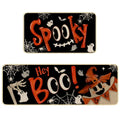 Halloween Spooky Kitchen Rugs Set of 2 - Ghost Floor Mats for Home & Decor