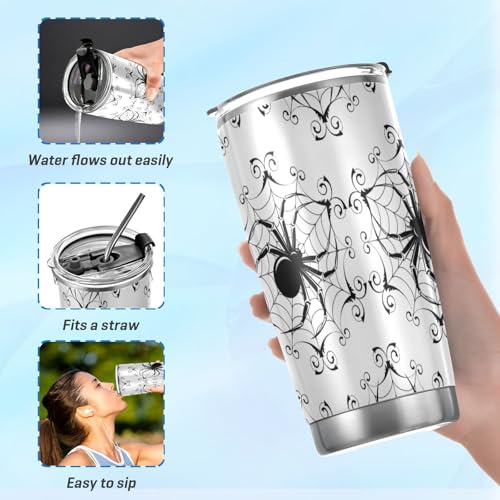 Halloween Spider Insulated Travel Mug 20oz - Back to School Holiday Gift - Variation Multi-005