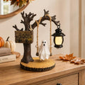 Halloween Ghost Figurine Night Light - Style 5 Spooky Tree Swing Decor for Home & Party